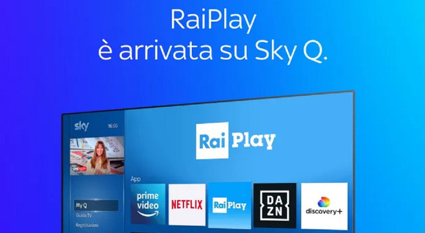 Sky-Rai, accordo pluriennale: RaiPlay sarà disponibile tra le app sulla piattaforma Sky Q