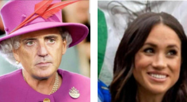 Italia-Inghilterra, da Mancini "regina" a Meghan Markle che sventola il tricolore, la rivincita social: «Brexit is Brexit»