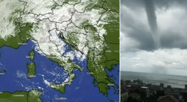 Meteo Italia, il ciclone che ha colpito la Germania punta il nostro Paese. Incredibile tromba d'aria ad Ancona