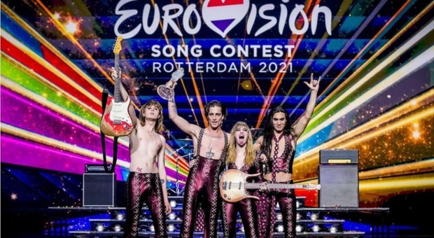 I Maneskin scatenati a Rotterdam dopo la vittoria all Eurovision Song Contest