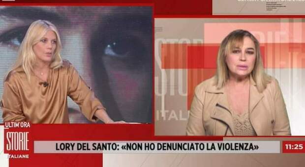 Lory Del Santo a Storie italiane sulla violenza subita: «Non sono riuscita a denunciare»