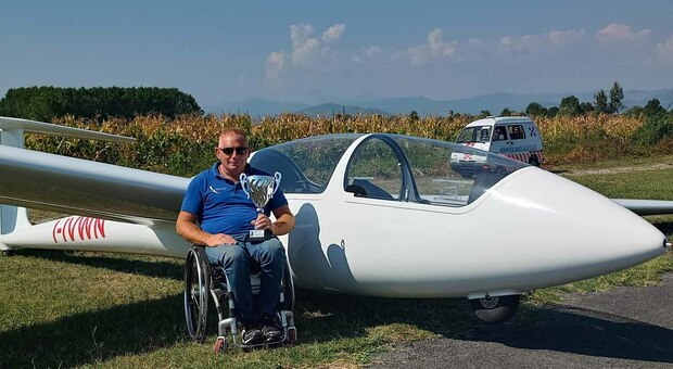 Disabile in volo con l aliante: un grande secondo posto al Campionato italiano di Lucca