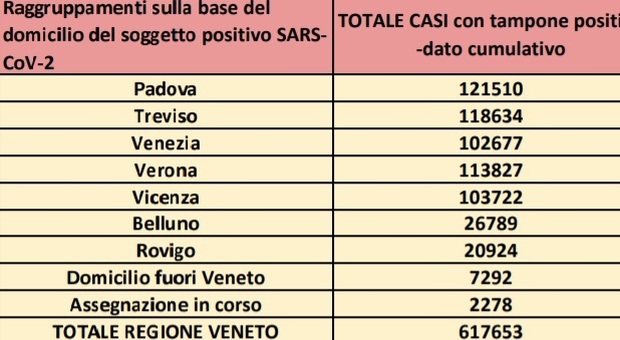 Covid in Veneto, record di contagi: 7.403 nuovi casi e 29 vittime nelle ultime 24 ore Il bollettino