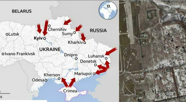 Ucraina, la mappa della guerra in tempo reale: i siti presi di mira dall'invasione russa