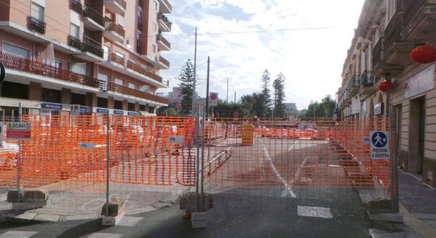 I lavori nei pressi di Porta San Biagio I lavori nei pressi di Porta San Biagio
