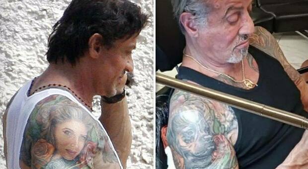 Sylvester Stallone divorzia da Jennifer Flavin dopo 25 anni e copre il tatuaggio della moglie sul braccio