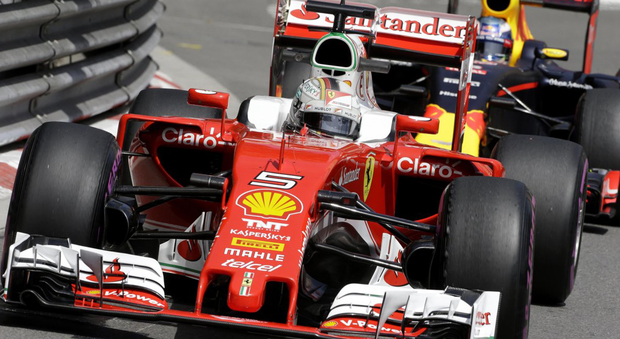 La Ferrari SF16-H di Sebastian Vettel