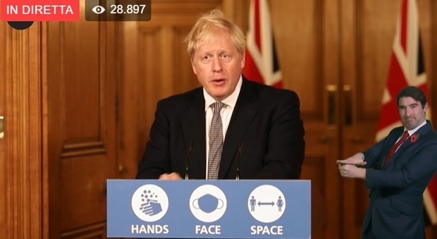 Johnson: « Gran Bretagna verso nuovo lockdown da giovedì al 2 dicembre. Scuole aperte»