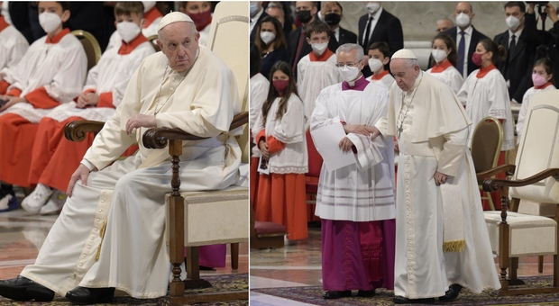 Papa Francesco non presiede la messa della Divina Misericordia, costretto a fermarsi per il dolore al ginocchio