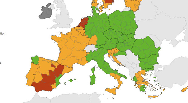 Covid, Liguria e Sardegna diventano "zona verde" (come il Molise): la nuova mappa dell'Ecdc