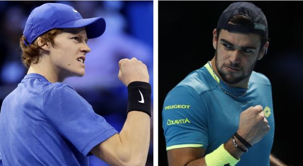 Jannik Sinner e Matteo Berrettini Jannik Sinner e Matteo Berrettini