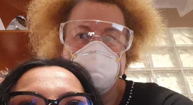La dottoressa Franchin con la sua segretaria La dottoressa Franchin con la sua segretaria