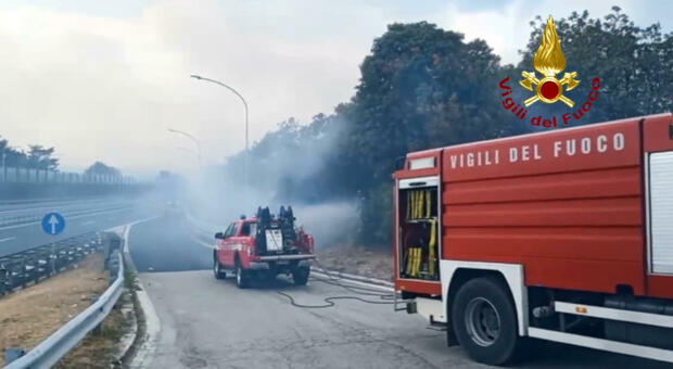 Incendio sul Carso, autostrada riaperta ma la ferrovia resta chiusa. Auto incolonnate verso la Slovenia