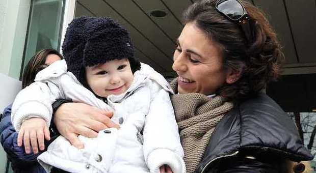 mamma Tiziana con il piccolo Federico mamma Tiziana con il piccolo Federico