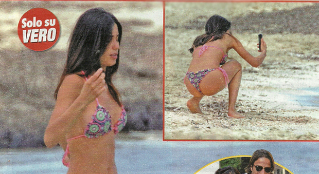 Federica Nargi, sirenetta in bikini a Formentera con Alessandro Matri e la figlia Sofia