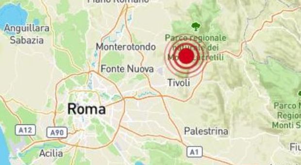 Terremoto vicino Roma di 3.0, avvertito nei quartieri nord-est e da Tivoli ai Castelli