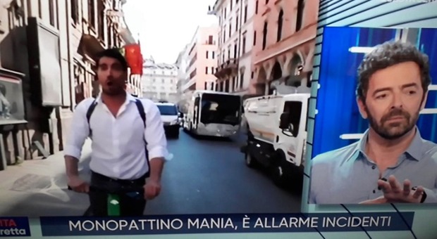 Vita in Diretta, insultato l'inviato durante il collegamento a Roma. Alberto Matano preoccupato: «Stai attento»