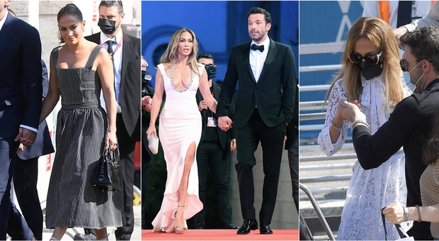 Jennifer Lopez a Venezia con Ben Affleck, tutti i suoi look dall'arrivo al red carpet