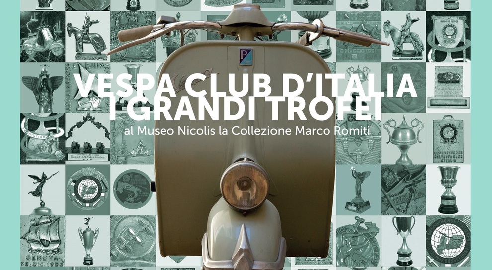 La locandina della mostra sulla Vespa al Museo Nicolis