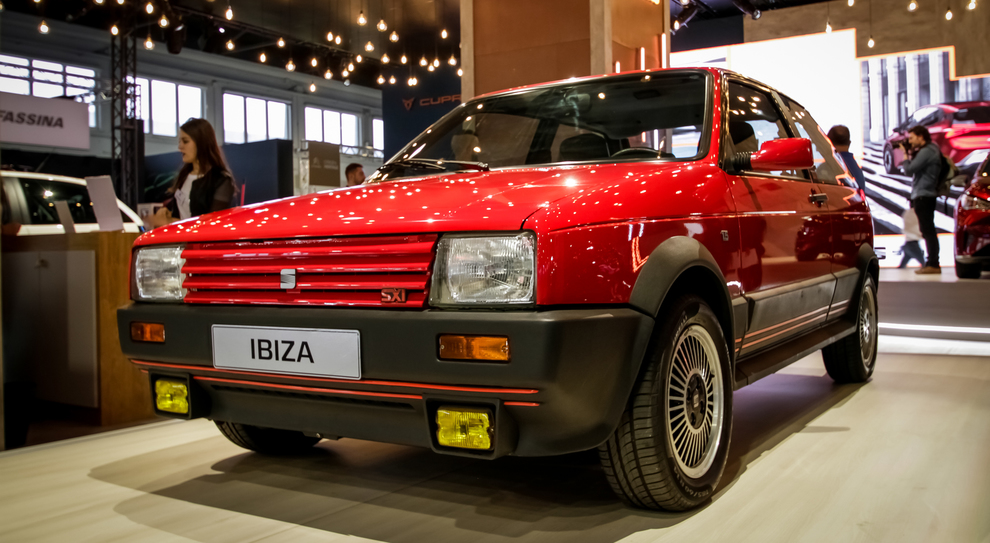 La Seat Ibiza storica esposta a Padova