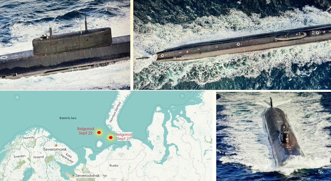 Amenaza nuclear, submarino Belgorod visto en el puerto de Severodvinsk