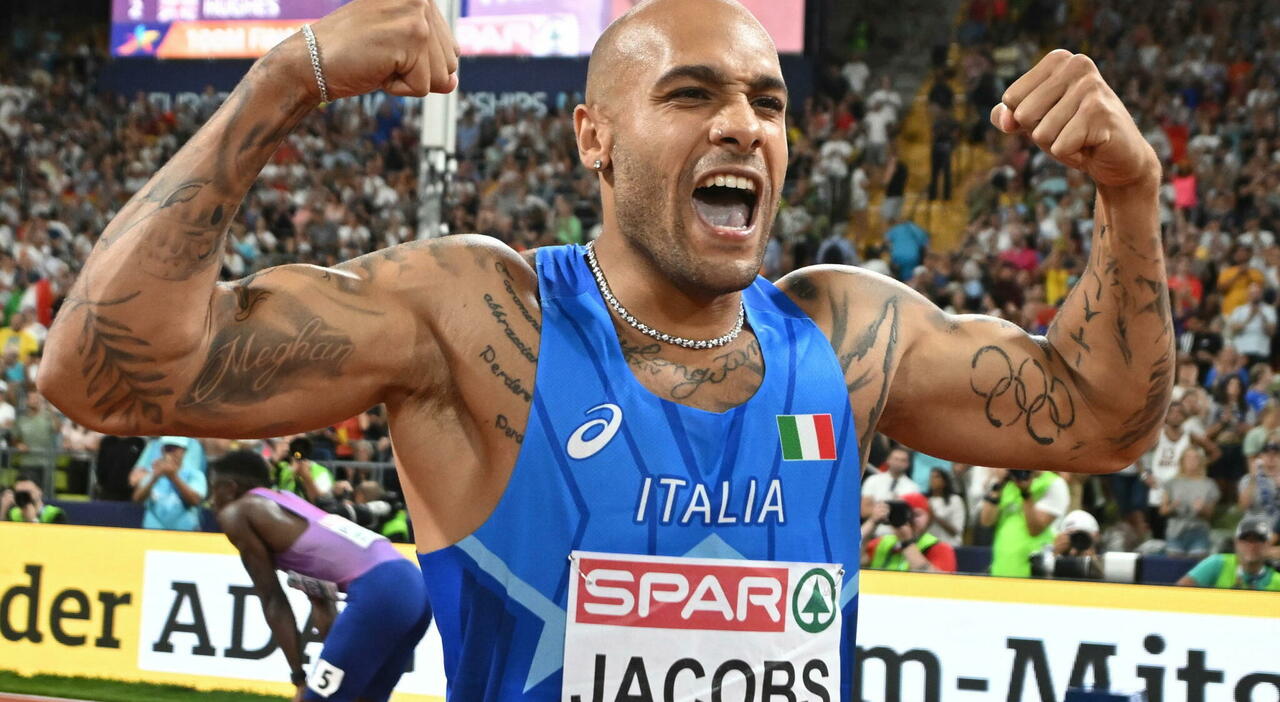 Marcell Jacobs, 27 anni, medaglia d'oro agli Europei di Atletica