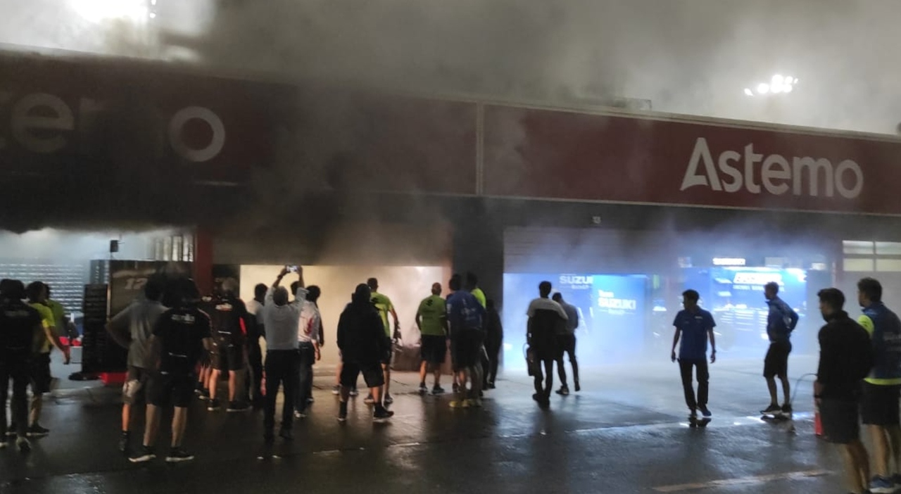 L'incendio nel team Marc VDS