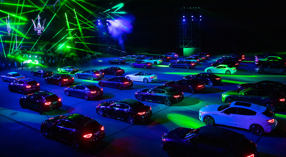 Un momento della serata Maserati MMX