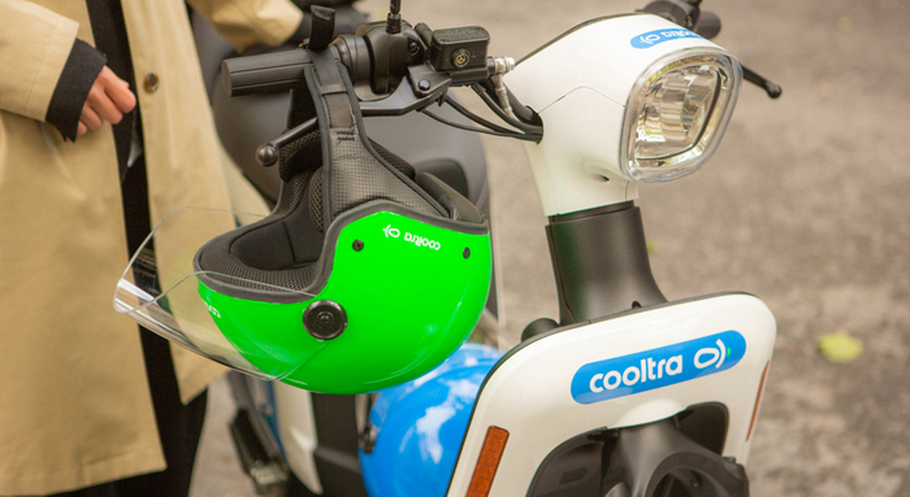 Uno scooter elettrico in condivisione