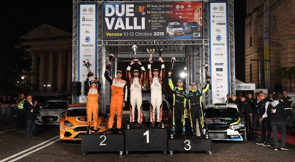 Il podio del Rally Due valli