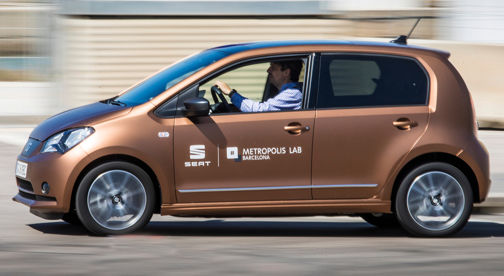 La Seat eMii del car sharing elettrico a Barcellona