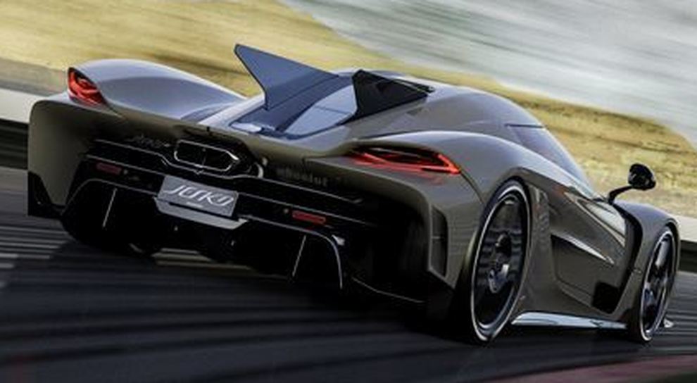 Koenigsegg Jesko Absolut con le due pinne posteriori