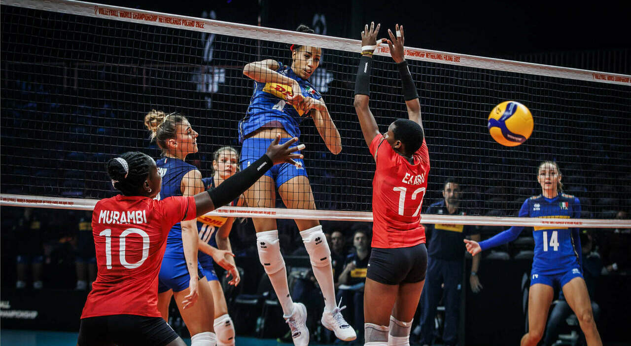 Copa Mundial de Voleibol Femenino, la multiétnica Italia venció a Kenia.  La recomendación está a la altura.