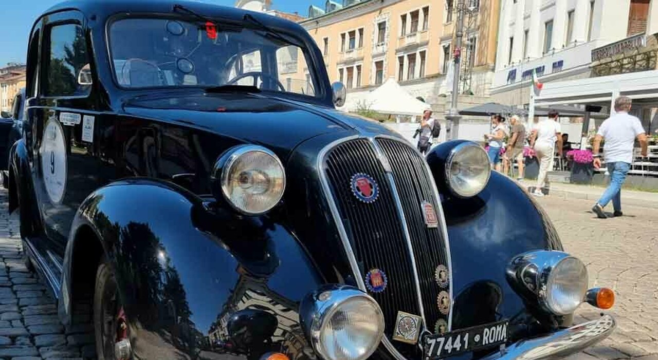 La Fiat 508 C del 1938 di Francesco e Giuseppe Di Pietra che ha vinto la Coppa d'Oro delle Dolomiti