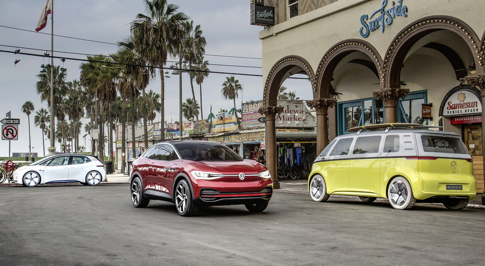 Alcuni dei modelli della gamma ID di Volkswagen
