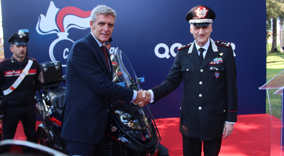 Paolo Gagliardo, Ceo di Quadro Vehicles e il Generale di Divisione Enzo Bernardini