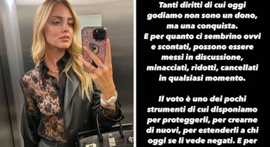 Elezioni, Chiara Ferragni scende in campo e invita i follower al voto - Il  Mattino.it
