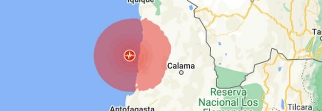 Terremoto di magnitudo 6,2 nella notte in Cile