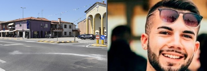 Nicola e l'incrocio dove si è verificato l'incidente Nicola e l'incrocio dove si è verificato l'incidente