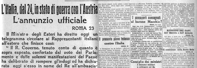 Prima guerra mondiale, la copertina storica del Mattino oggi in regalo: il gran sogno italico che annunciava l'orrore