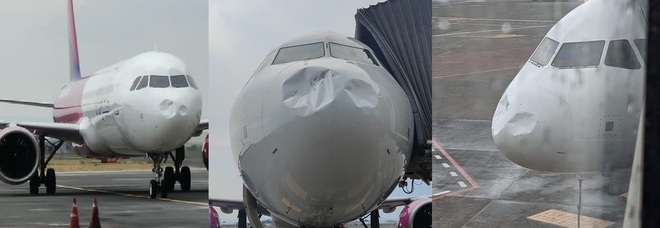 Catania, panico sul volo Wizzair da Londra: l'aereo atterra danneggiato dalla grandine