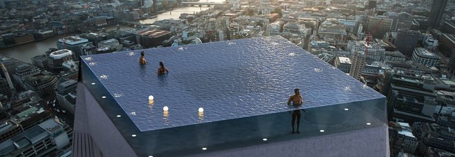 La piscina più bella al mondo? In cima a un grattacielo di Londra...