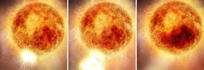 Nasa rivela foto mai viste prima dell'eruzione della supergigante Betelgeuse