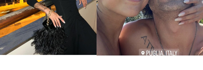 Giorgia Soleri, total black in vacanza con Damiano David: scollatura sul seno e rossetto rosso. Le foto