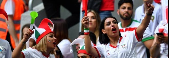 Le tifose iraniane al Mondiale in Russia