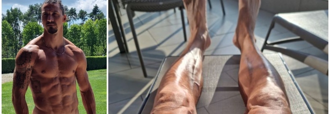 Ibrahimovic mostra le gambe dopo l'operazione al crociato: i suoi muscoli fanno paura