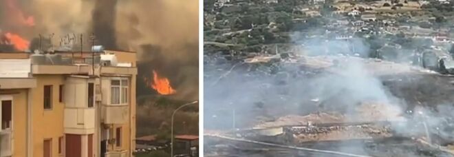 Palermo, incendi in città: rogo a Borgo Nuovo, statale chiusa per fiamme a Monreale