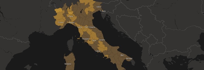 Covid, mappa del rischio: a Roma il 3,8% di probabilità di incontrare un contagiato tra 10 persone