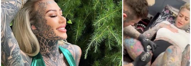 Becky Holt, la star di OnlyFans con le parti intime più tatuate al mondo: «Dolore incredibile»