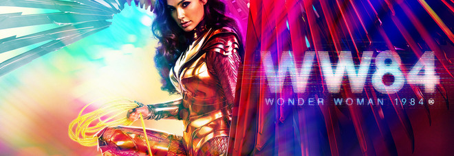 Gal Gadot nel poster promozionale di Wonder Woman 1984